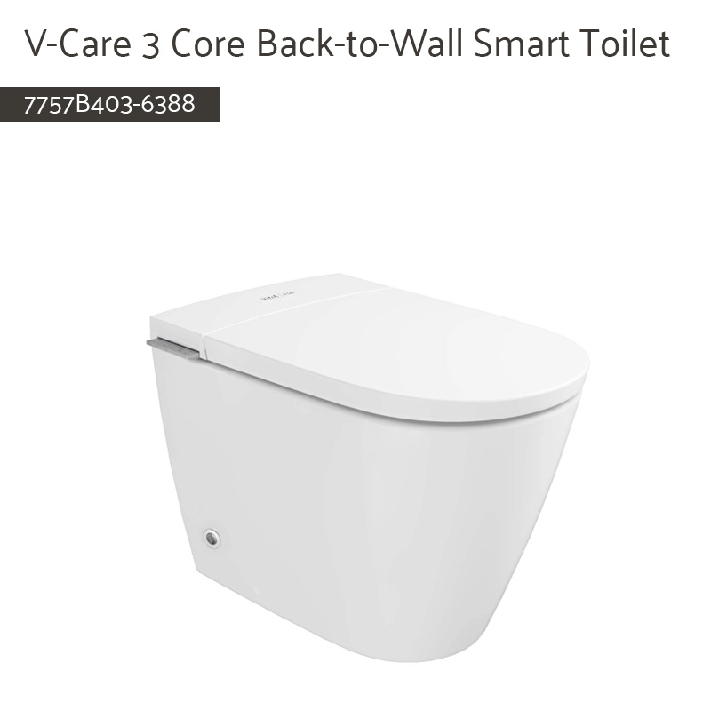 7757B403-6388 V-Care 3 Core Back-to-Wall Smart Toilet
